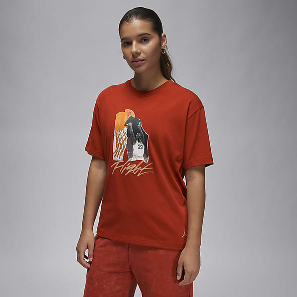 Red orange nike shirt sale